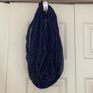 Chaps Infinity Scarf Blue with White Stars